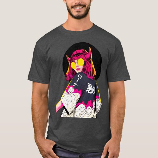 Cool Girl Vaporwave Modern Style  T-shirt (Voorkant)