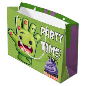 Cool Girl Zombie Reversible Gift Bag Groot Cadeauzakje (Achterkant Gekanteld)