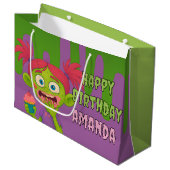 Cool Girl Zombie Reversible Gift Bag Groot Cadeauzakje (Voorkant Gekanteld)
