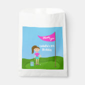 Cool Girl's Golfing Theme Verjaardag Dank je Tasse Bedankzakje (Voorkant)