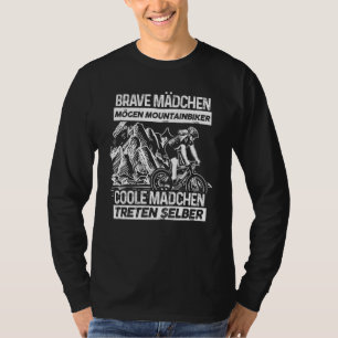 Cool Girls Kick zelf - Mtb Mountain Bike T-shirt