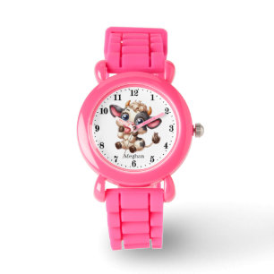 Cool girls koe liefhebbers naam toevoegen horloge
