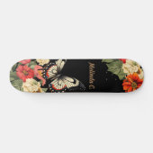 Cool Girly Bloemen Vlinder Schaats Deck Persoonlijk Skateboard (Horizontaal)