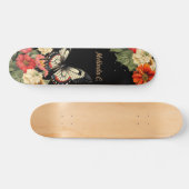 Cool Girly Bloemen Vlinder Schaats Deck Persoonlijk Skateboard (Horizontaal)