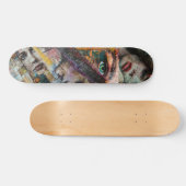 Cool Girly Decoupage Geïnspireerd Collage Persoonlijk Skateboard (Horizontaal)