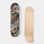 Cool Girly Decoupage Geïnspireerd Collage Persoonlijk Skateboard (Voorkant)