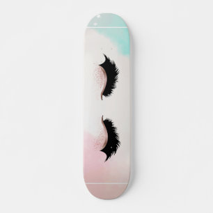 Cool Girly Faux Lashes Persoonlijk Skateboard