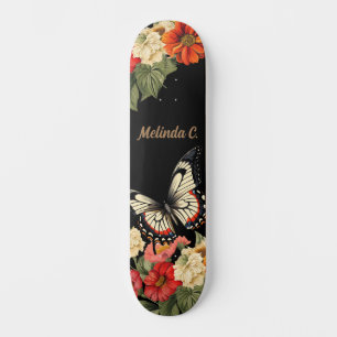 Cool Girly Floral Butterfly Wide Schaats Deck Persoonlijk Skateboard