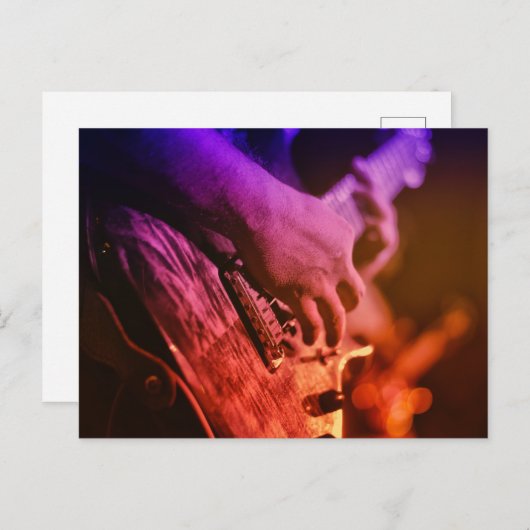 Cool Gitaar Briefkaart (Voorkant / Achterkant)