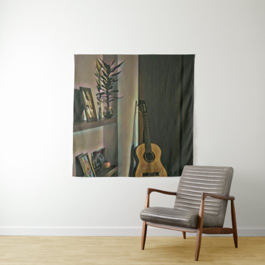 Cool gitaar cadeau wandkleed (In situ)