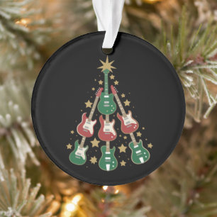 Cool Gitaar Kerstboom Gitaar Liefhebbers Kerstmis Ornament