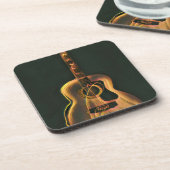 Cool gitarist gift bier onderzetter (Linkerzijde)