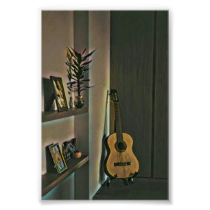 Cool gitarist gift foto afdruk