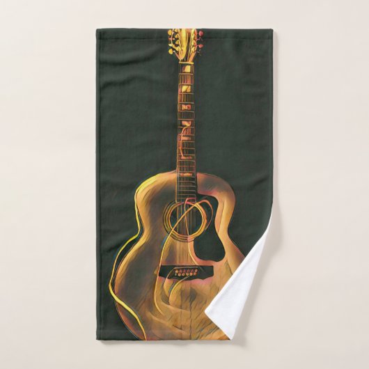 Cool gitarist gift handdoek (Handdoek)