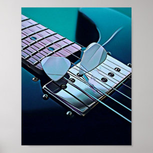 Cool gitarist gift poster