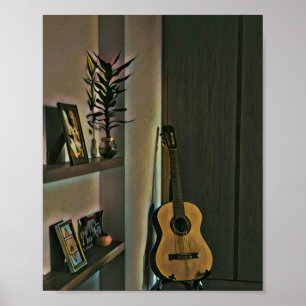 Cool gitarist gift poster