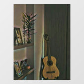 Cool gitarist gift raamsticker (Vel)
