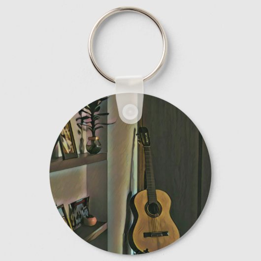 Cool gitarist gift sleutelhanger (Voorkant)