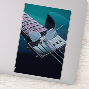 Cool gitarist gift sticker