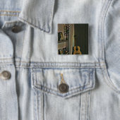 Cool gitarist gift vierkante button 5,1 cm (In situ)