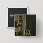 Cool gitarist gift vierkante button 5,1 cm (Voorkant /achterkant)