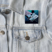 Cool gitarist gift vierkante button 5,1 cm (In situ)