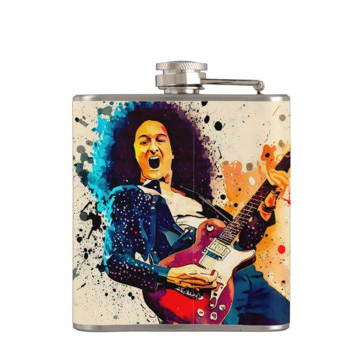 Cool gitarist rock heupfles (Achterkant)