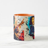 Cool gitarist rock mok (Midden)