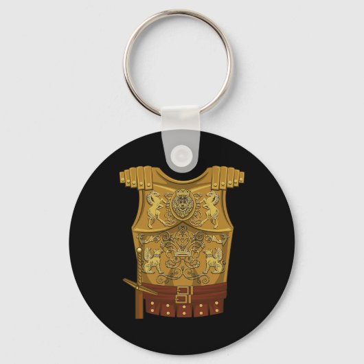 Cool Gladiator Halloween Combat Costume Fighter Gi Sleutelhanger (Voorkant)