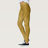 Cool Glam Diva Feestelijk Gouden Glitter Confetti  Leggings (Links)