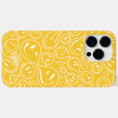 Cool glimlachend gezicht smeltend glimlachpatroon Case-Mate iPhone case (Achterkant (horizontaal))