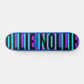 Cool Glitch Blue Ollie Nollie Skateboard Deck (Horizontaal)