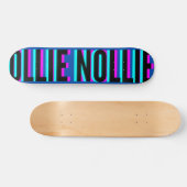 Cool Glitch Blue Ollie Nollie Skateboard Deck (Horizontaal)