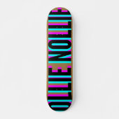 Cool Glitch Brown Ollie Nollie Skateboard Deck (Voorkant)