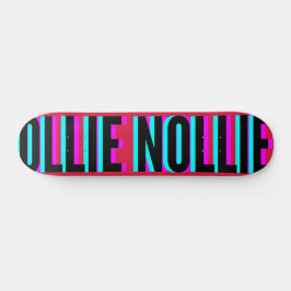 Cool Glitch Crimson Ollie Nollie Skateboard Deck