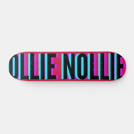 Cool Glitch Crimson Ollie Nollie Skateboard Deck (Horizontaal)