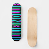 Cool Glitch Green Ollie Nollie Skateboard Deck (Voorkant)