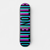 Cool Glitch Grey Ollie Nollie Skateboard Deck (Voorkant)