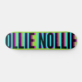 Cool Glitch Light Green Ollie Nollie Skateboard (Horizontaal)