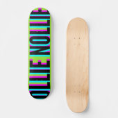 Cool Glitch Light Green Ollie Nollie Skateboard (Voorkant)