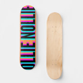 Cool Glitch Oranje Ollie Nollie Skateboard Deck (Voorkant)
