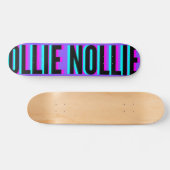 Cool Glitch Paars Ollie Nollie Skateboard Deck (Horizontaal)