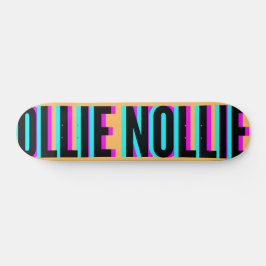 Cool Glitch Peach Ollie Nollie Skateboard Deck
