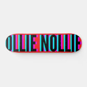 Cool Glitch Red Ollie Nollie Skateboard Deck (Horizontaal)