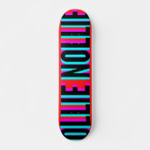 Cool Glitch Red Ollie Nollie Skateboard Deck (Voorkant)