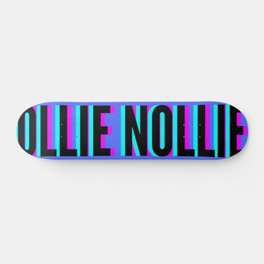 Cool Glitch Royal Blue Ollie Nollie Skateboard (Horizontaal)