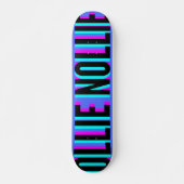 Cool Glitch Royal Blue Ollie Nollie Skateboard (Voorkant)