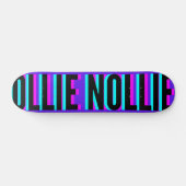 Cool Glitch Violet Ollie Nollie Skateboard Deck (Horizontaal)