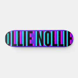 Cool Glitch Violet Ollie Nollie Skateboard Deck
