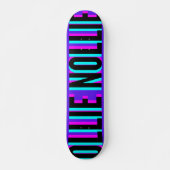 Cool Glitch Violet Ollie Nollie Skateboard Deck (Voorkant)